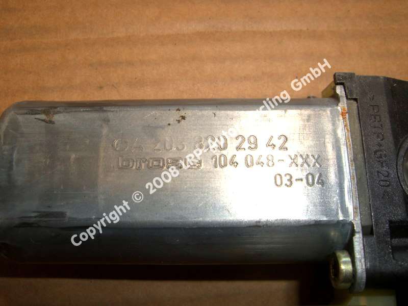 MERCEDES W203/C180 FENSTERMOTOR HINTEN LINKS 2038202942 LIMO